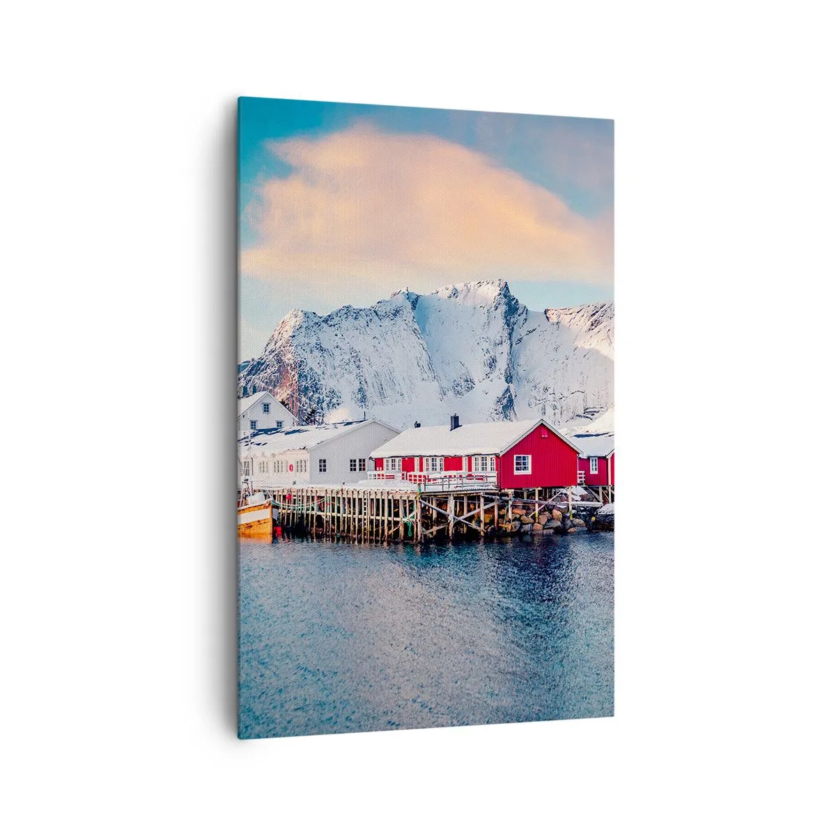 Lærredstryk - Billede på lærred - Nordlig tilbagetrækning - 80x120 cm