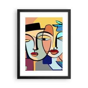 Plakat i sort ramme - Picassos randez vous - 30x40 cm