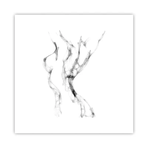 Plakat - Smuk og stærk - 50x50 cm