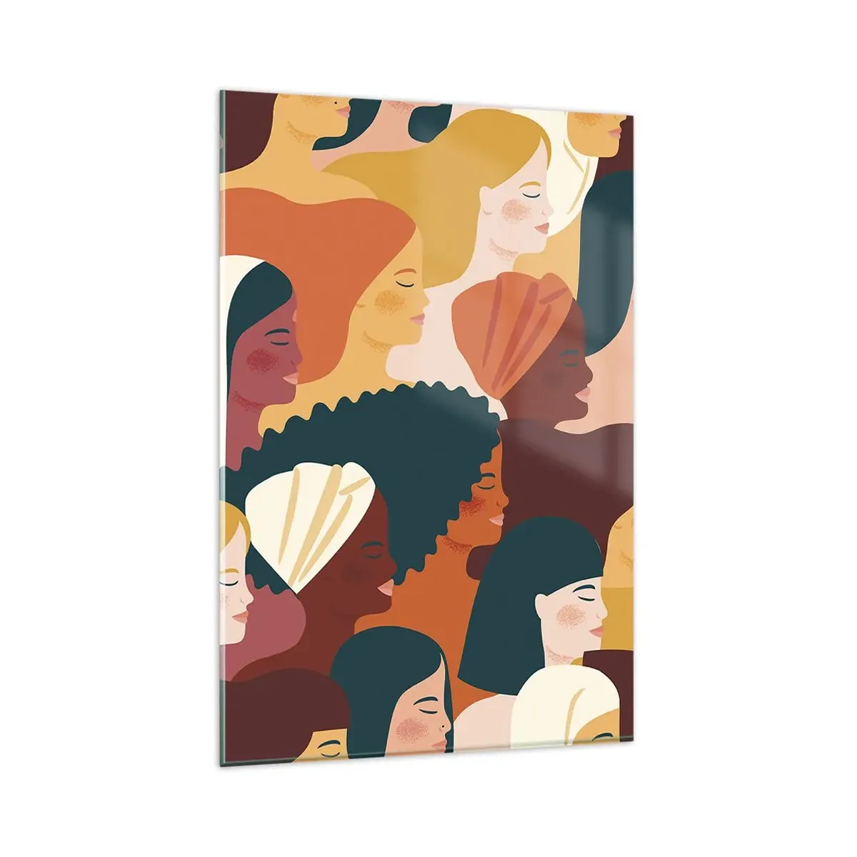 Billede på glas - Kun kvindelighed - 80x120 cm