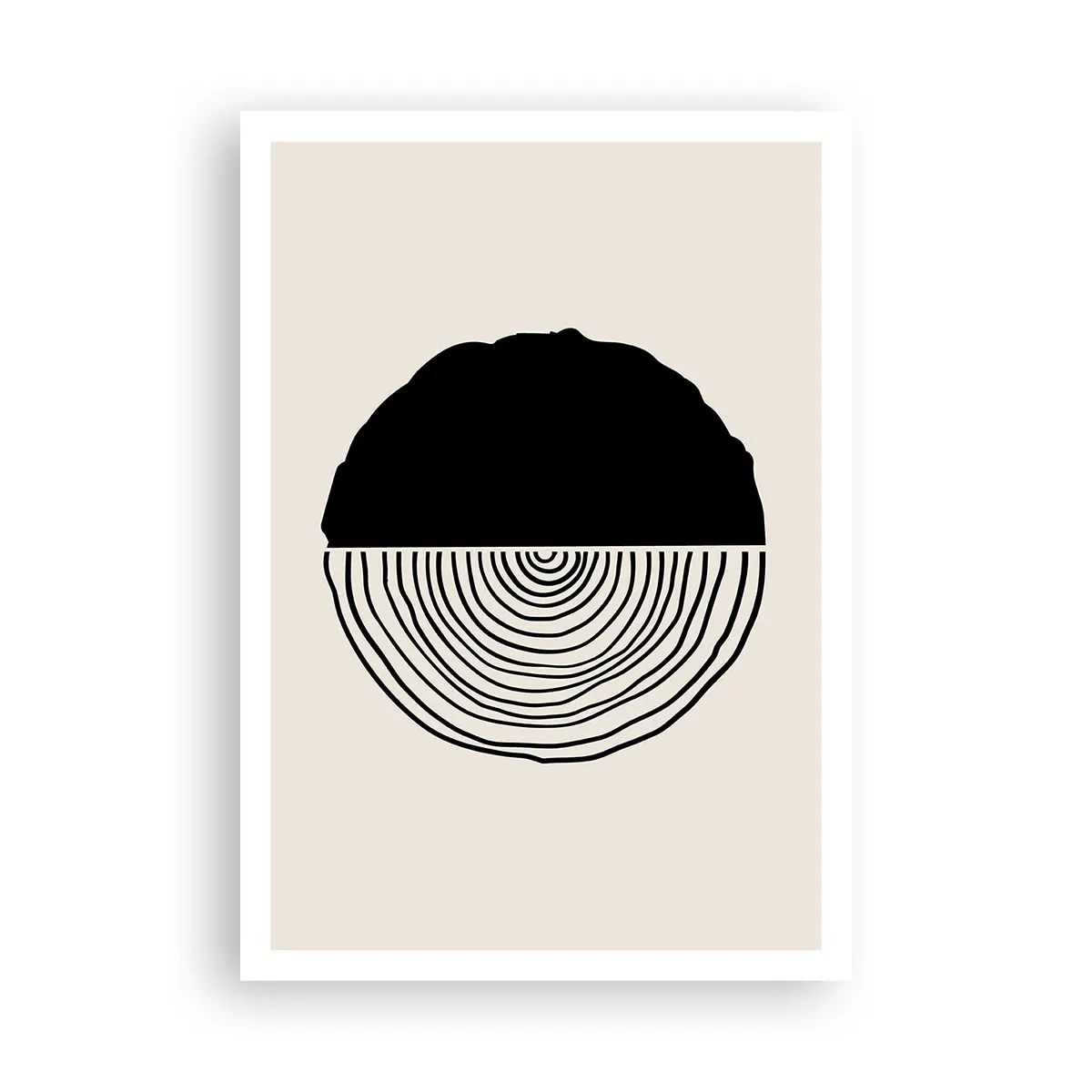 Plakat - Halvt og halvt - 70x100 cm