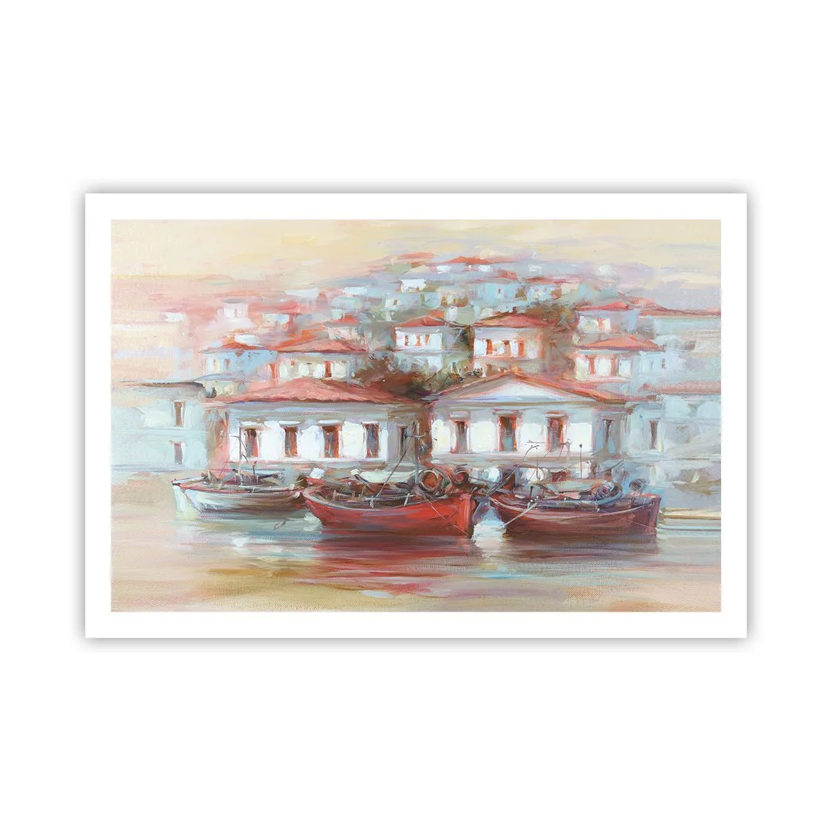 Plakat - Lykkelig by - 91x61 cm