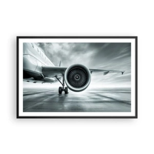 Plakat i sort ramme - Der er kraft! - 91x61 cm