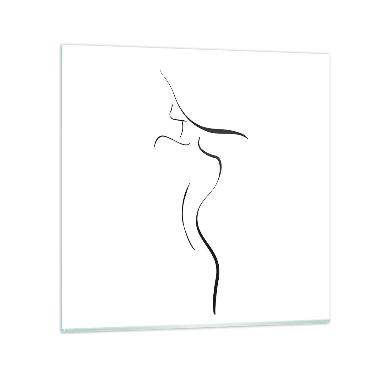 Billede på glas - Flygtig som en bølge - 30x30 cm