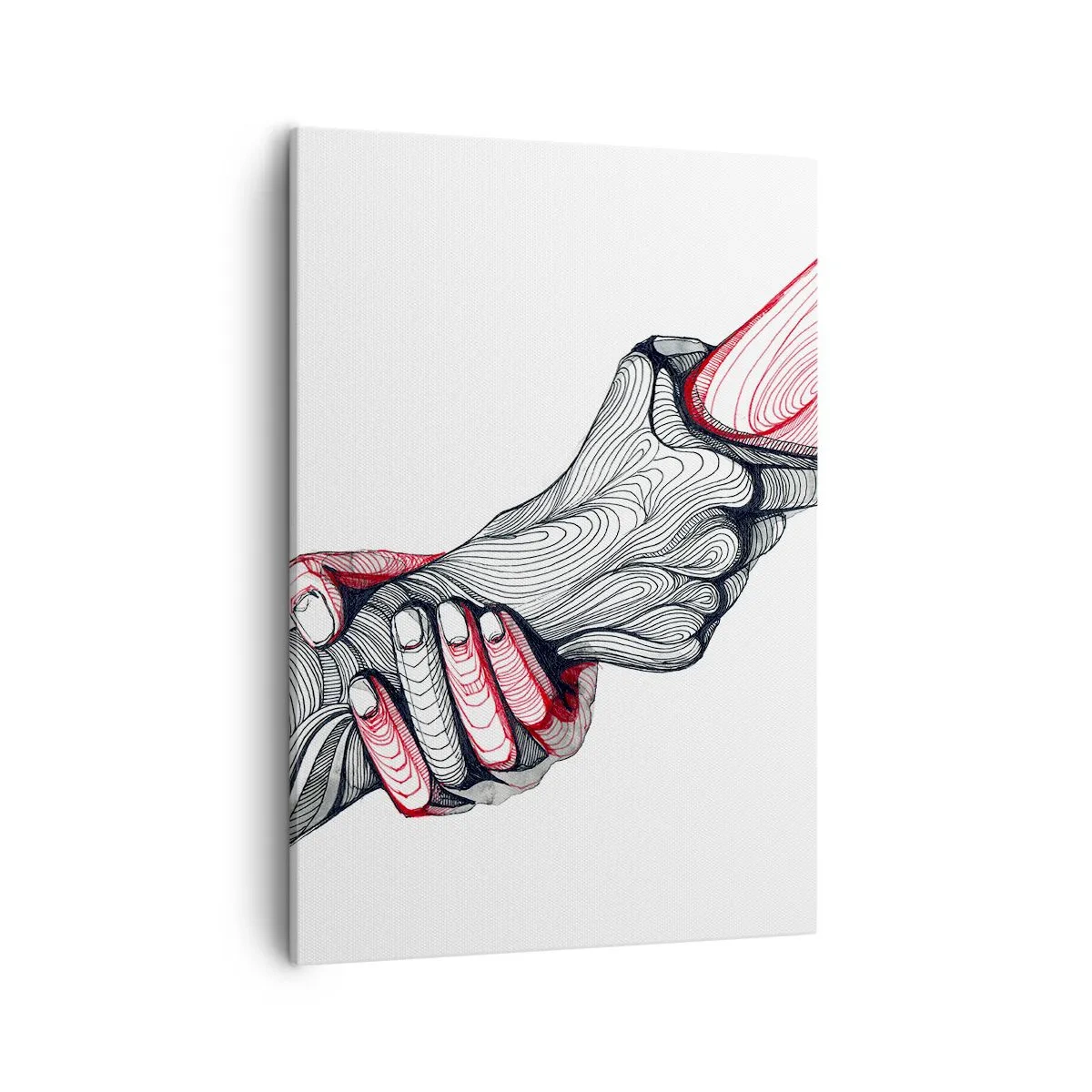 Lærredstryk - Billede på lærred - Du er i gode hænder - 50x70 cm