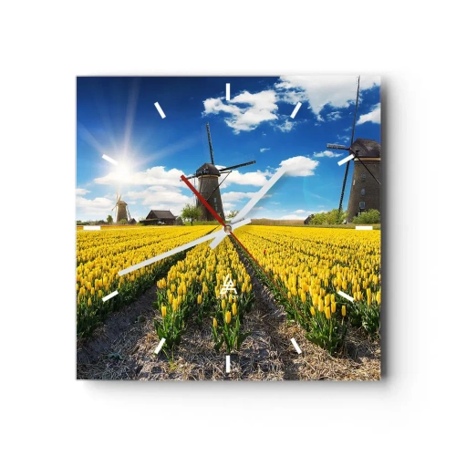 Vægur, Uret - Kunne ikke være mere hollandsk - 40x40 cm