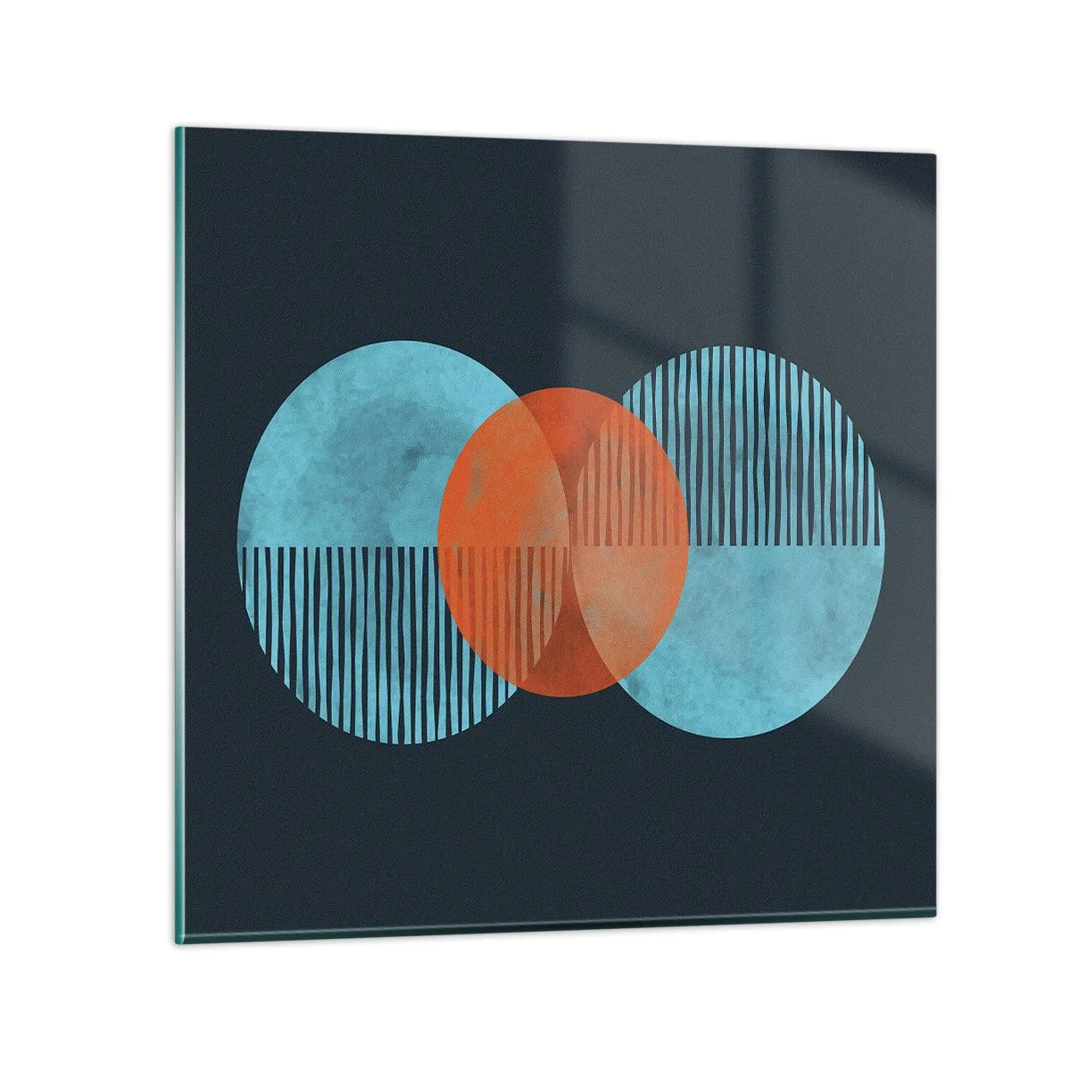 Billede på glas - Symmetrisk sammensætning - 40x40 cm