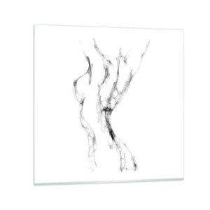 Billede på glas - Smuk og stærk - 30x30 cm