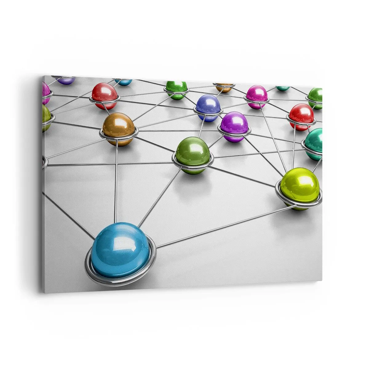 Lærredstryk - Billede på lærred - Kosmisk net - 120x80 cm