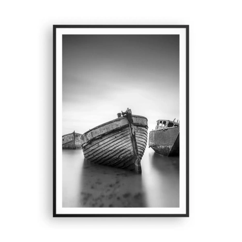 Plakat i sort ramme - Nu er det bare minder... - 70x100 cm