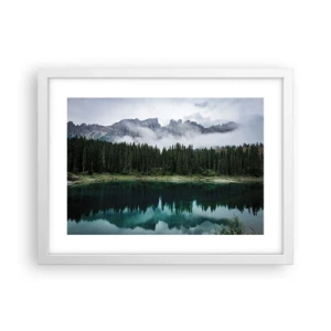 Plakat i hvid ramme - Hys, tys, lad os ikke vække sovevandet... - 40x30 cm