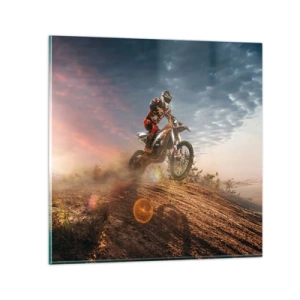 Billede på glas - For sejren - 30x30 cm