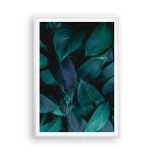 Plakat i hvid ramme - Grønt i sig selv - 70x100 cm