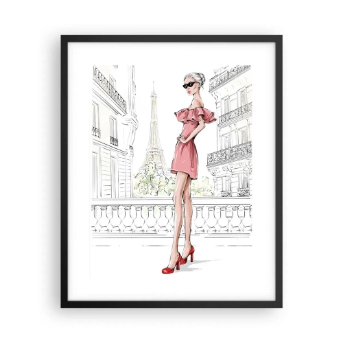 Plakat i sort ramme - Modens kunst - 40x50 cm