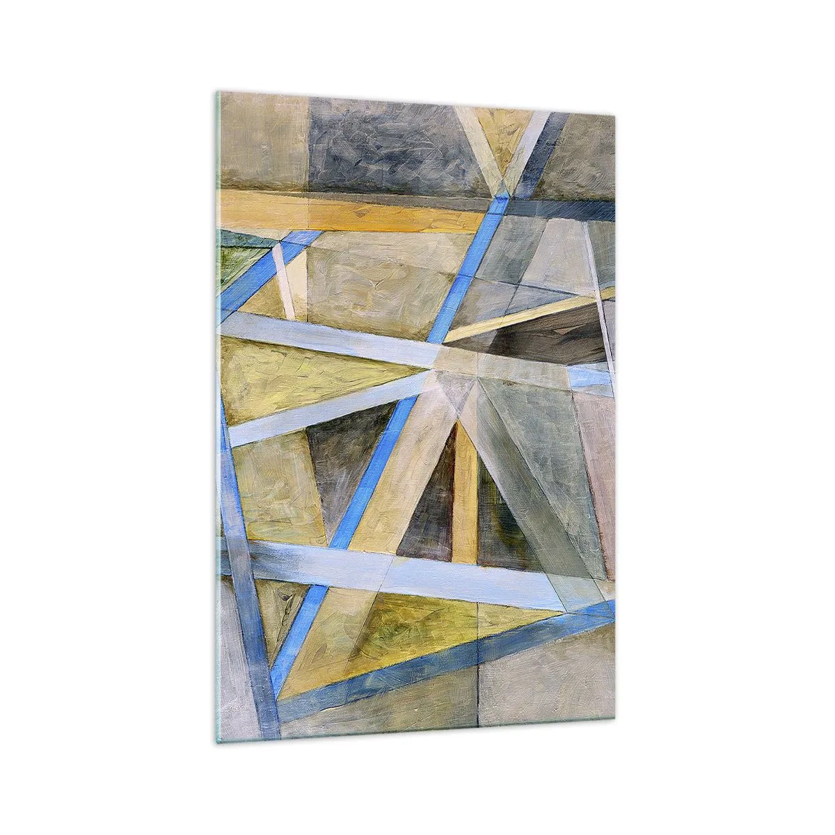 Billede på glas - Lige eller skråt? - 70x100 cm