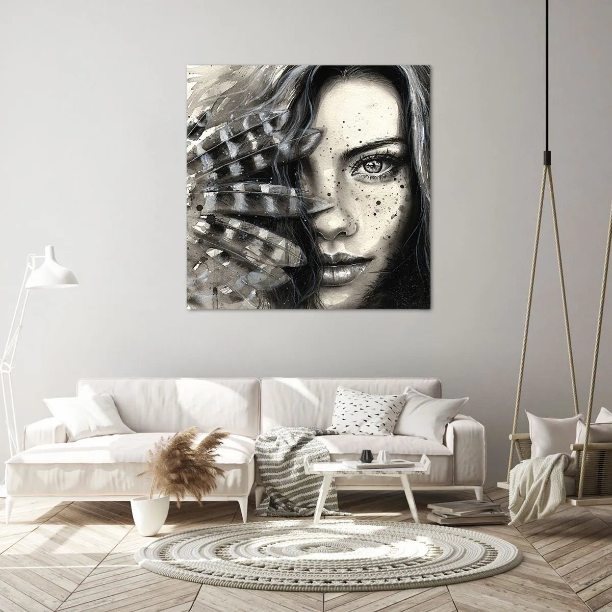 Lærredstryk - Billede på lærred - Vild skønhed - 50x50 cm