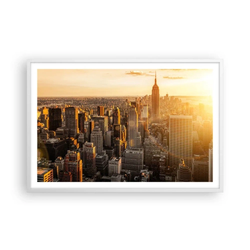 Plakat i hvid ramme - At vokse i solen - 91x61 cm