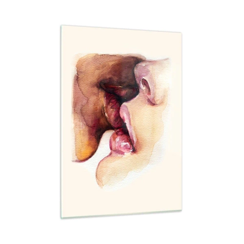 Billede på glas - Som nat og dag, jord og himmel - 50x70 cm