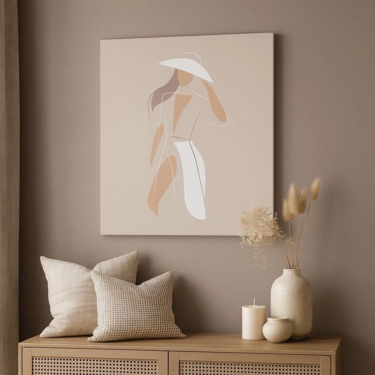 Lærredstryk - Billede på lærred - Mode er sjovt - 30x30 cm