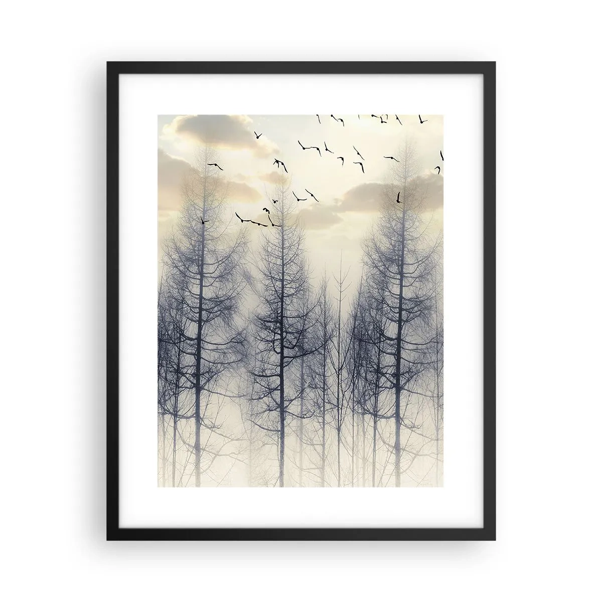 Plakat i sort ramme - Skovånder - 40x50 cm