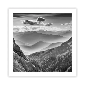 Plakat - Hele vejen til horisonten - 50x50 cm