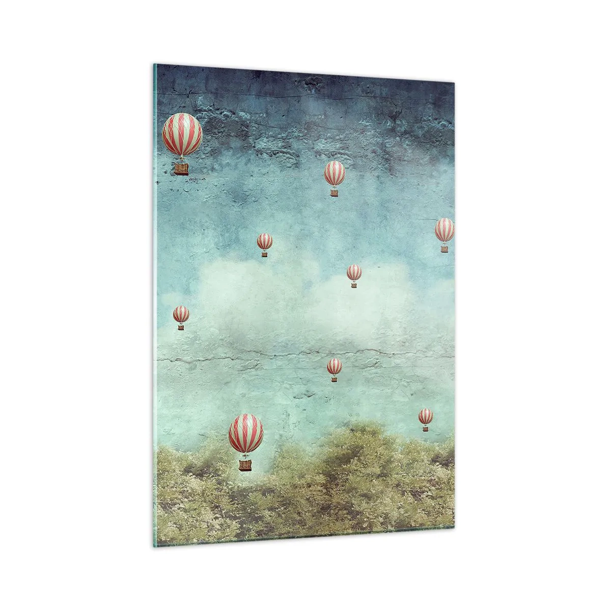 Billede på glas - Fri fra livets travlhed og travlhed - 50x70 cm