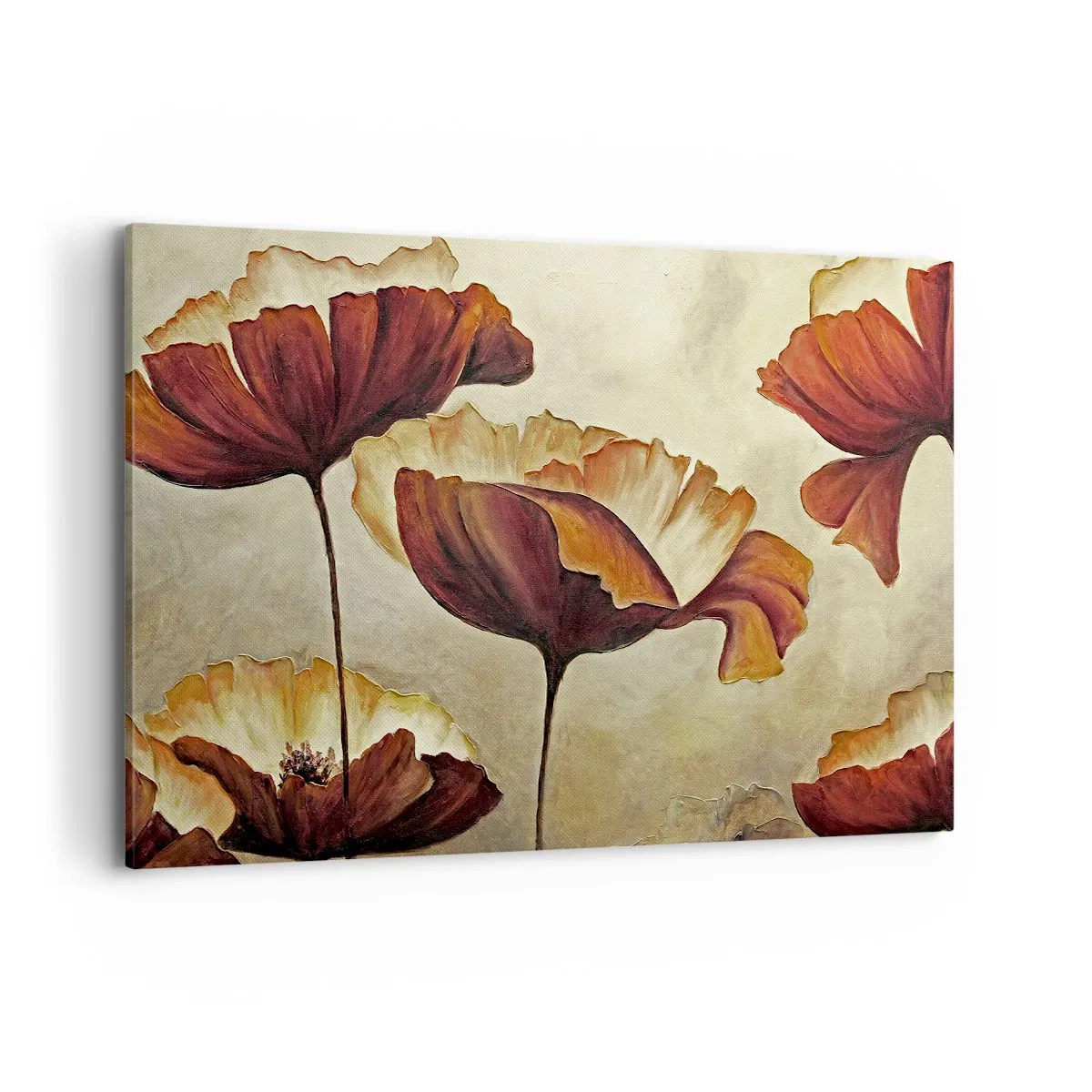 Lærredstryk - Billede på lærred - Marker - 120x80 cm