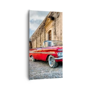 Lærredstryk - Billede på lærred - Cubanske følelser - 65x120 cm