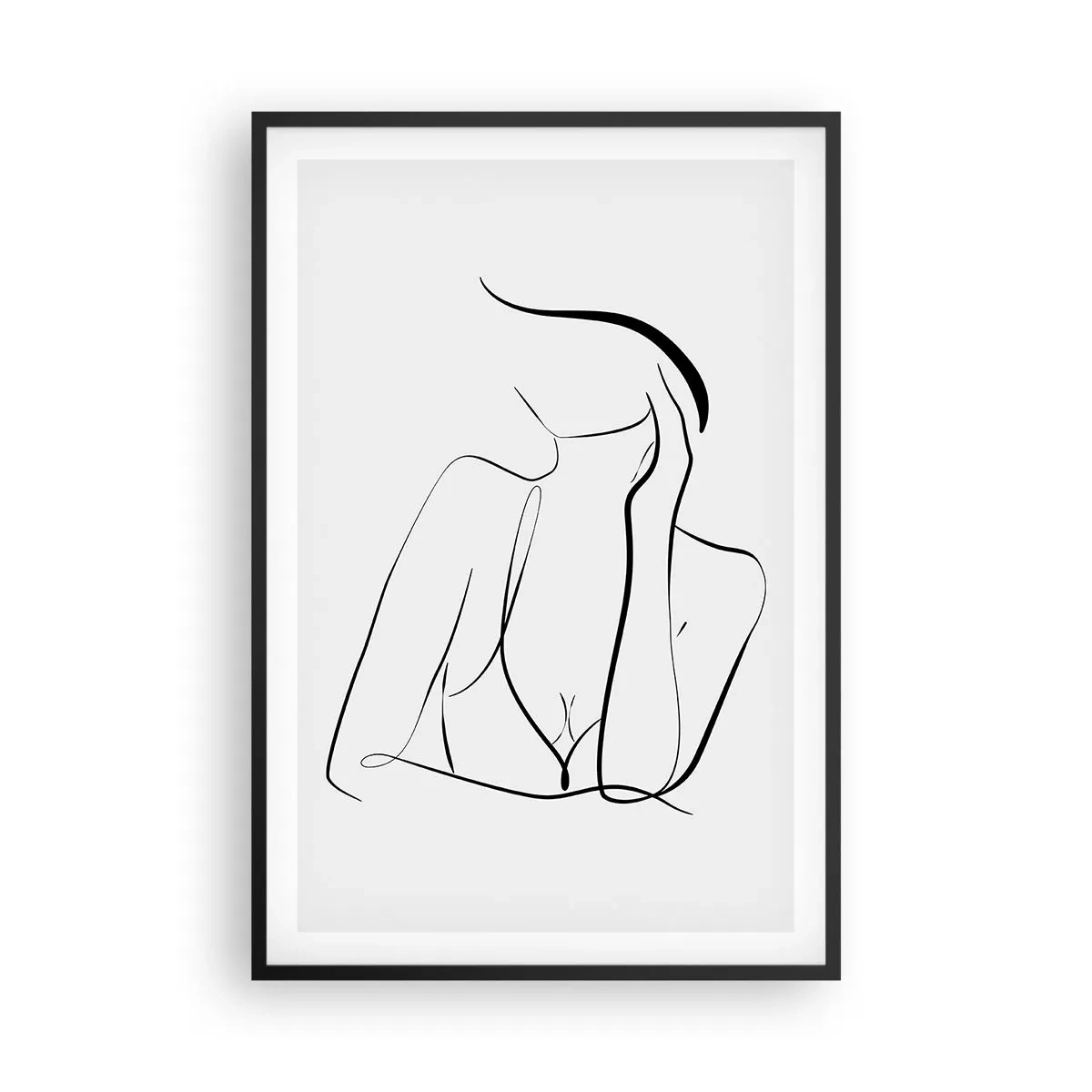 Plakat i sort ramme - På bølgen af en drøm - 61x91 cm