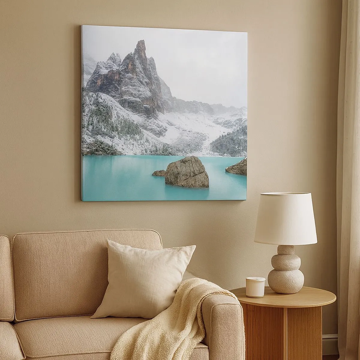 Lærredstryk - Billede på lærred - På vagt - 30x30 cm