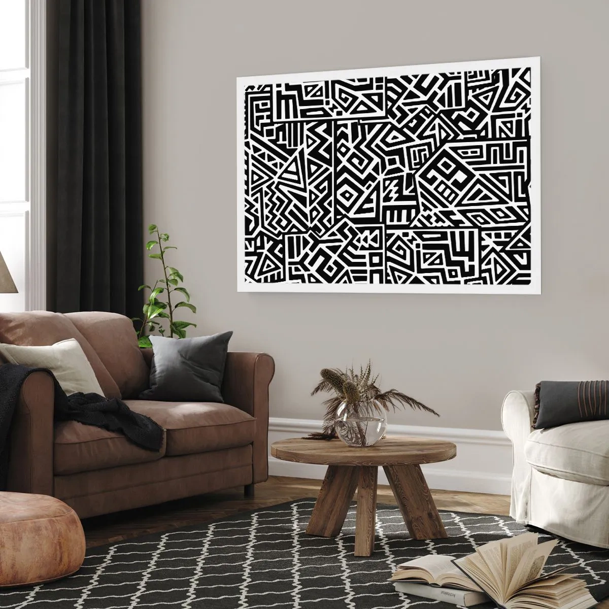Plakat - Præcolumbiansk sammensætning - 70x50 cm