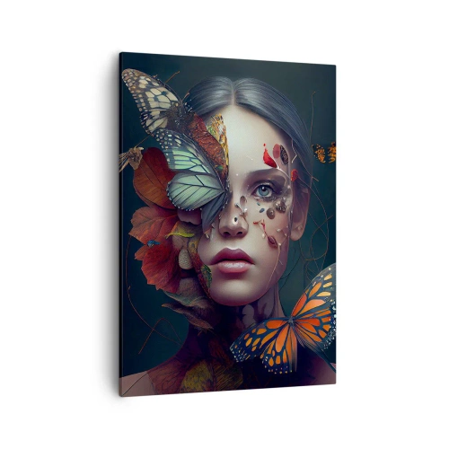 Lærredstryk - Billede på lærred - En vidunderlig metamorfose - 50x70 cm