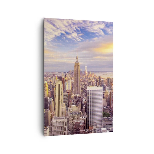 Lærredstryk - Billede på lærred - Ræk ud efter skyerne selv - 80x120 cm