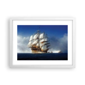 Plakat i hvid ramme - Den store herlighed! - 40x30 cm
