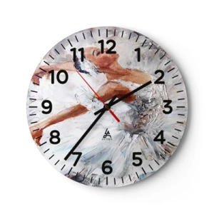 Vægur, Uret - Blød og let som tyl - 40x40 cm