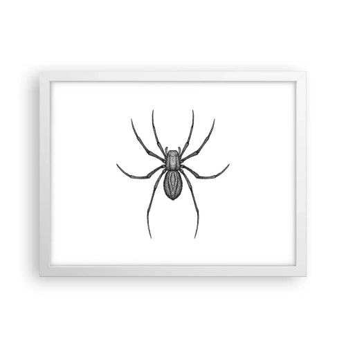 Plakat i hvid ramme - Foruroligende præcision - 40x30 cm