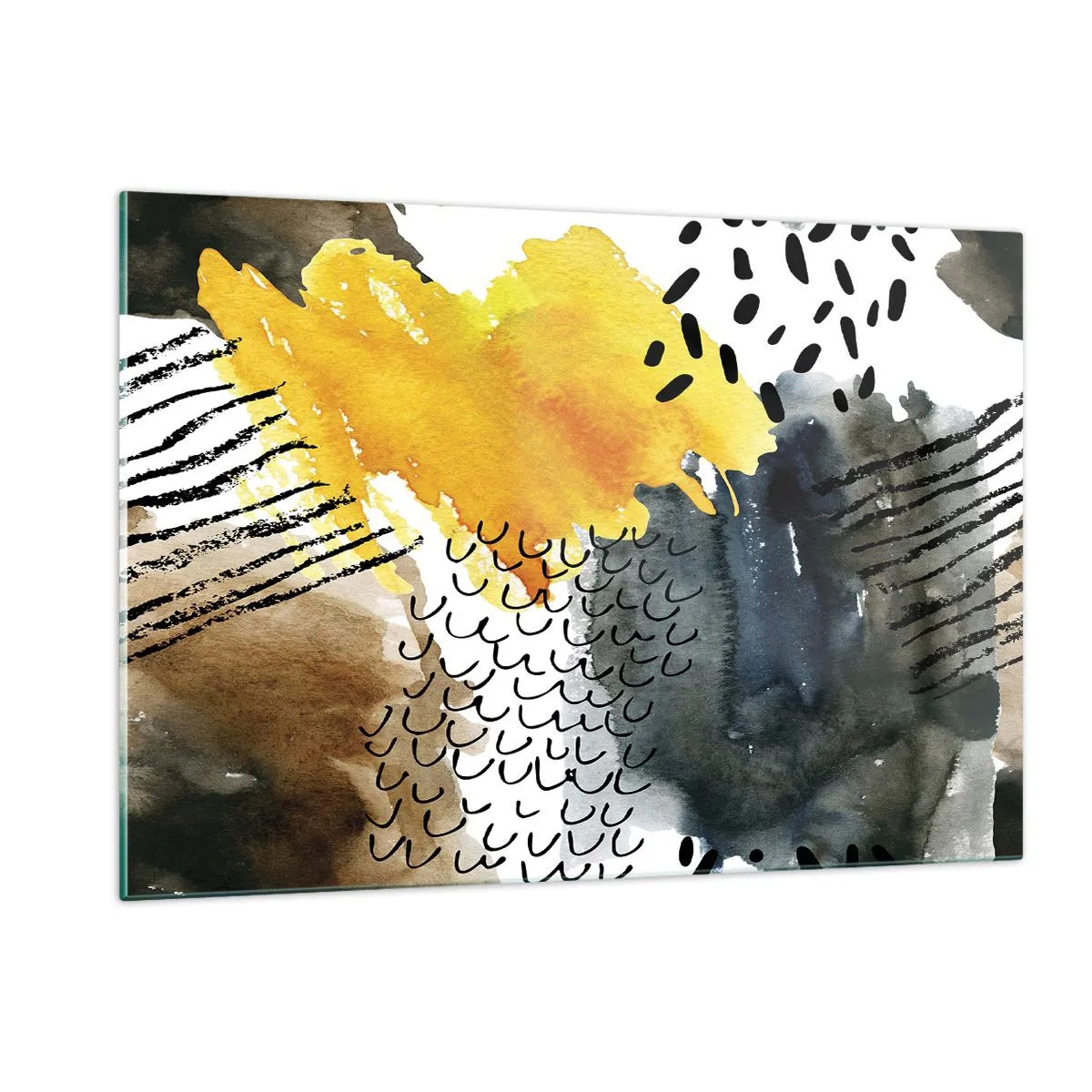 Billede på glas - Et møde mellem elementerne - 120x80 cm