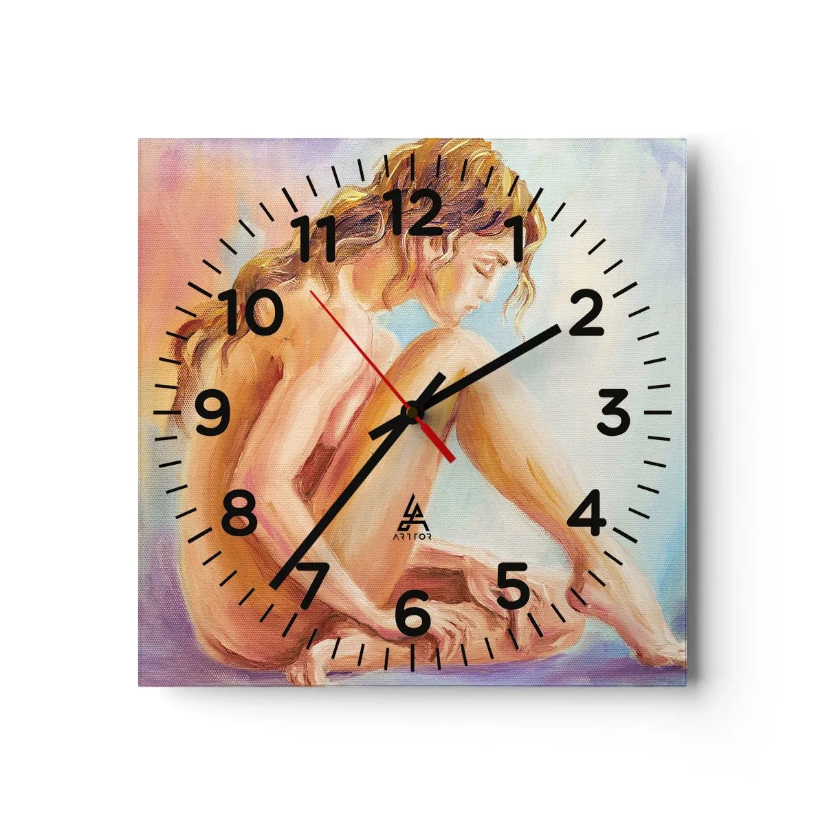Vægur, Uret - Ungdomens handling - 40x40 cm