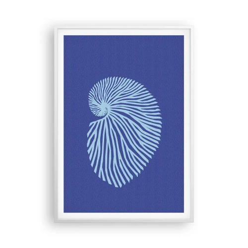 Plakat i hvid ramme - Fødsel af en skal - 70x100 cm