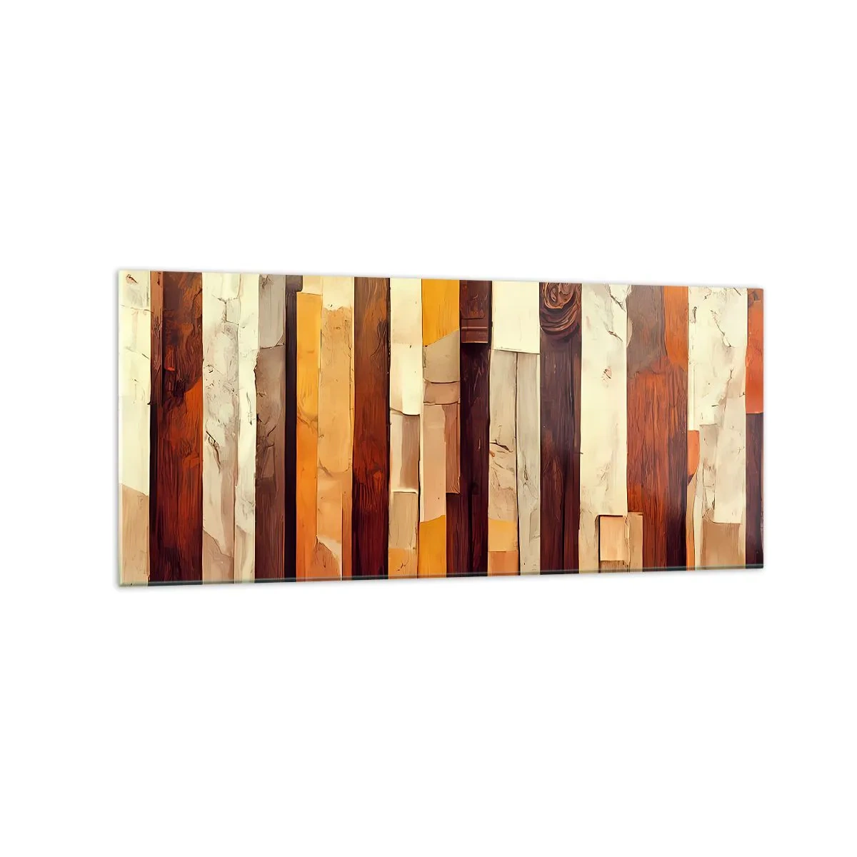 Billede på glas - Hymne af skovens træer - 120x50 cm
