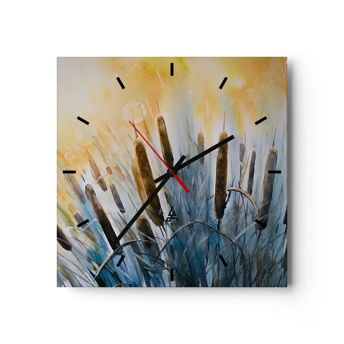 Vægur, Uret - Vandets kulde, solens varme - 30x30 cm