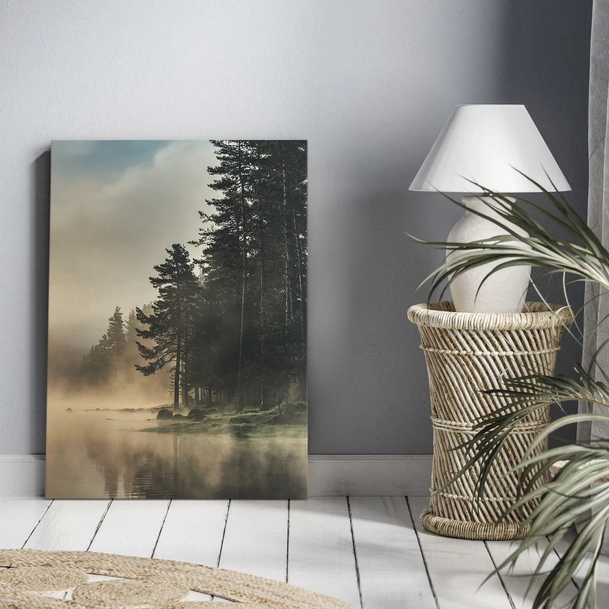 Lærredstryk - Billede på lærred - En dags fødsel - 55x100 cm