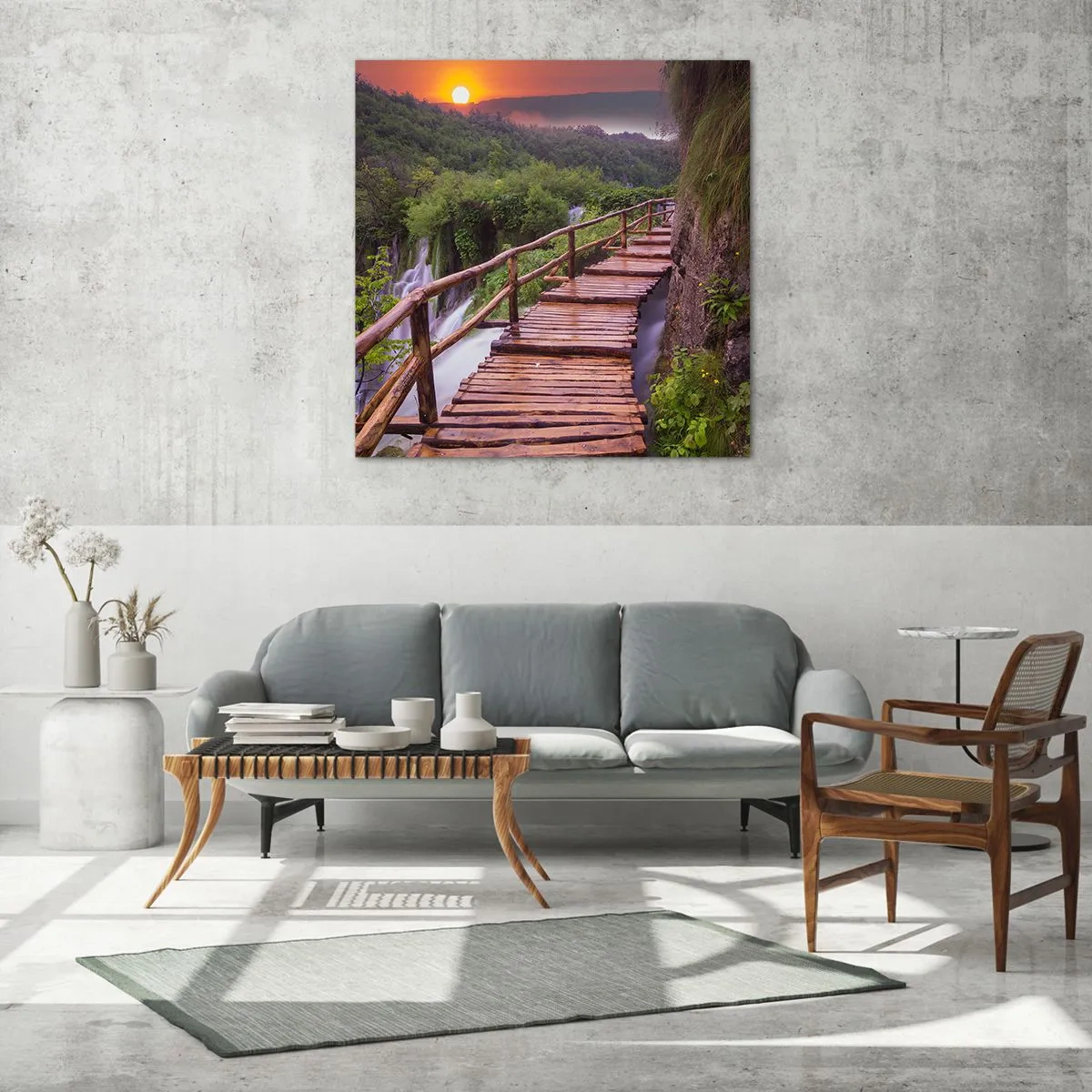 Billede på glas - En utrolig skønhed - 50x50 cm