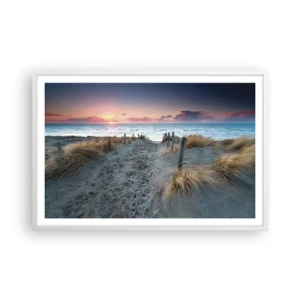 Plakat i hvid ramme - Du har udgydt en regnbue af strålende pragt.... - 91x61 cm