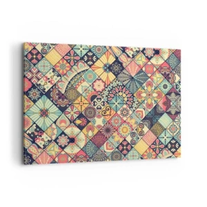 Lærredstryk - Billede på lærred - Marokkansk stemning - 100x70 cm