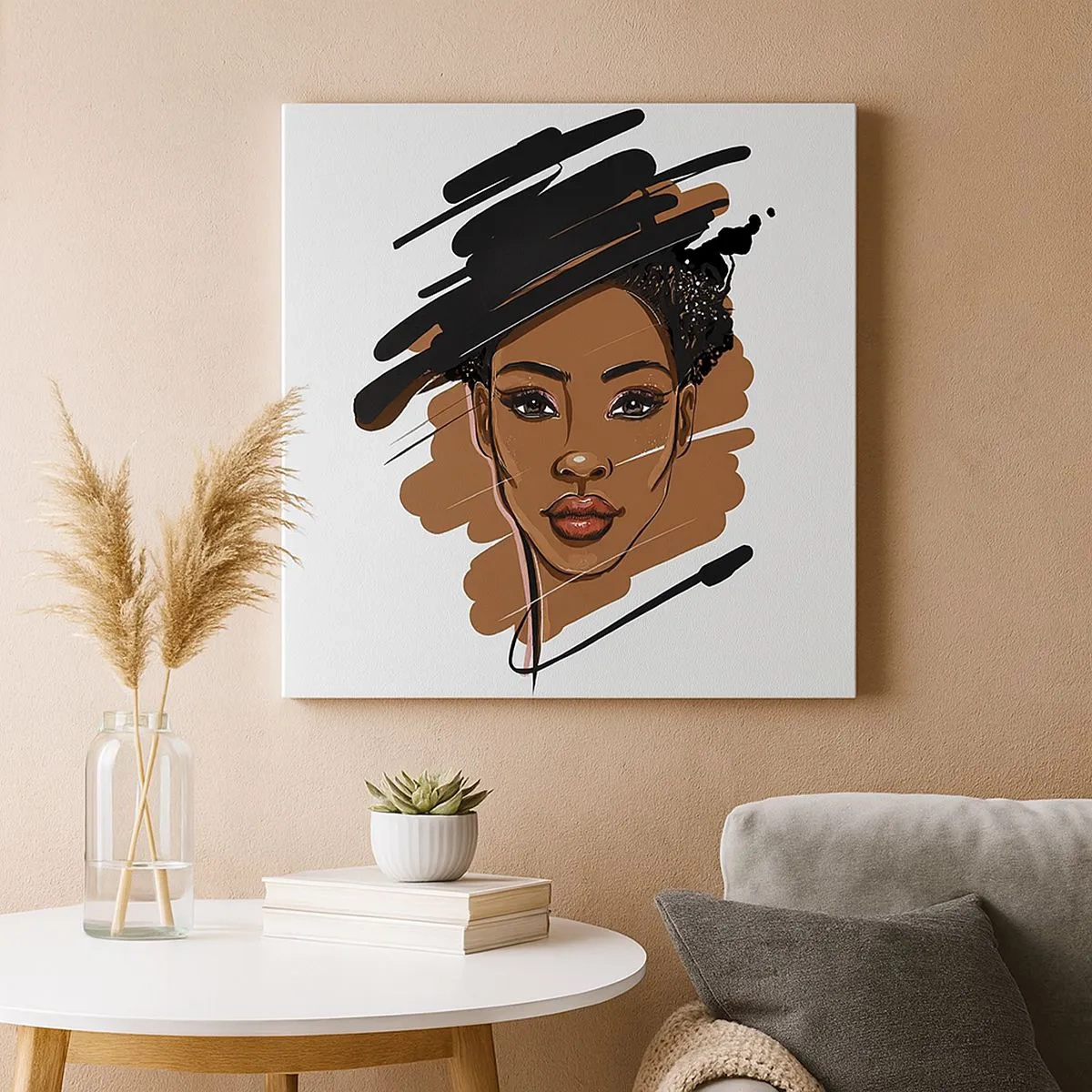 Lærredstryk - Billede på lærred - Sød som chokolade - 30x30 cm