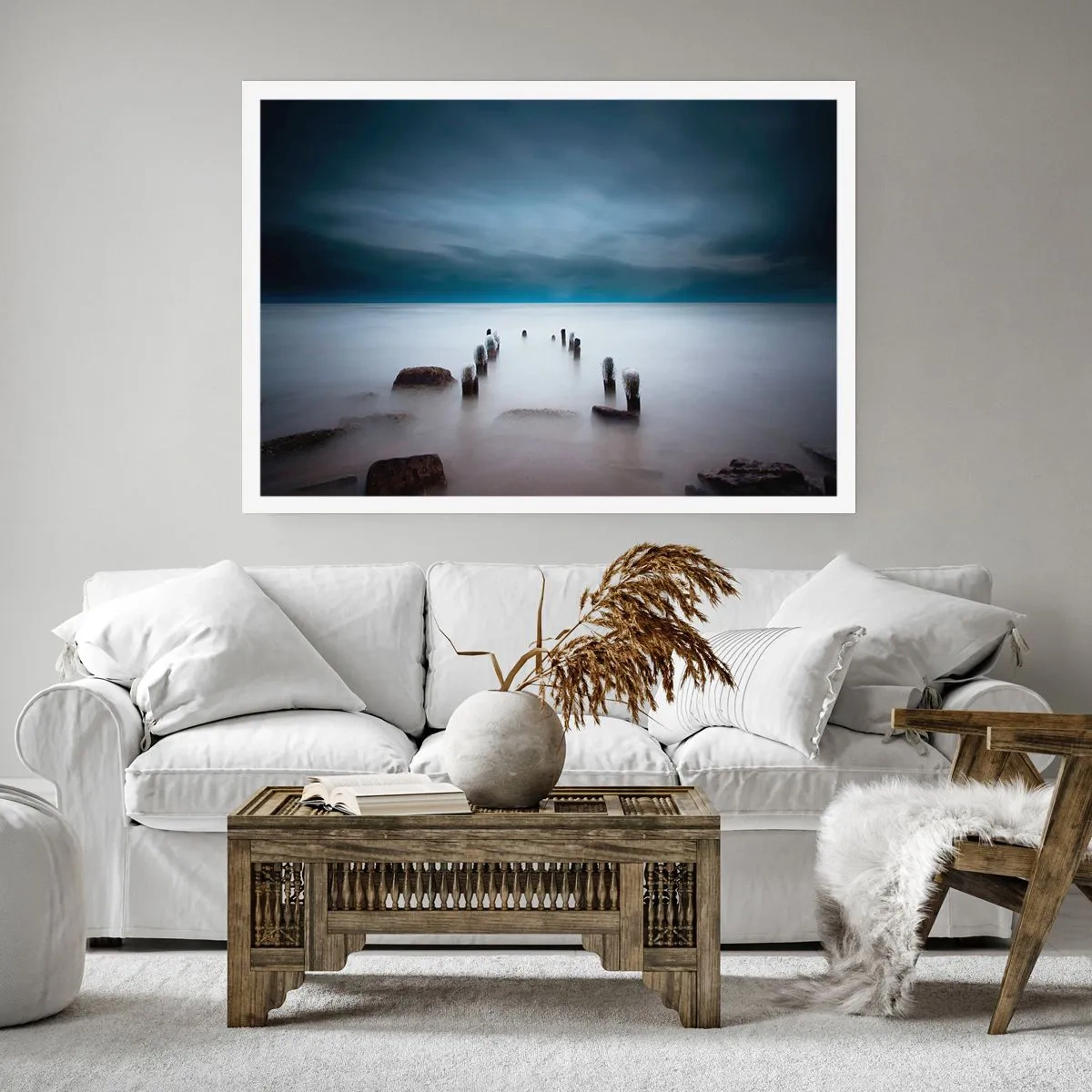 Plakat - En betænksom sø - 40x30 cm
