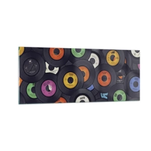 Billede på glas - Farver fra klassikerne - 100x40 cm