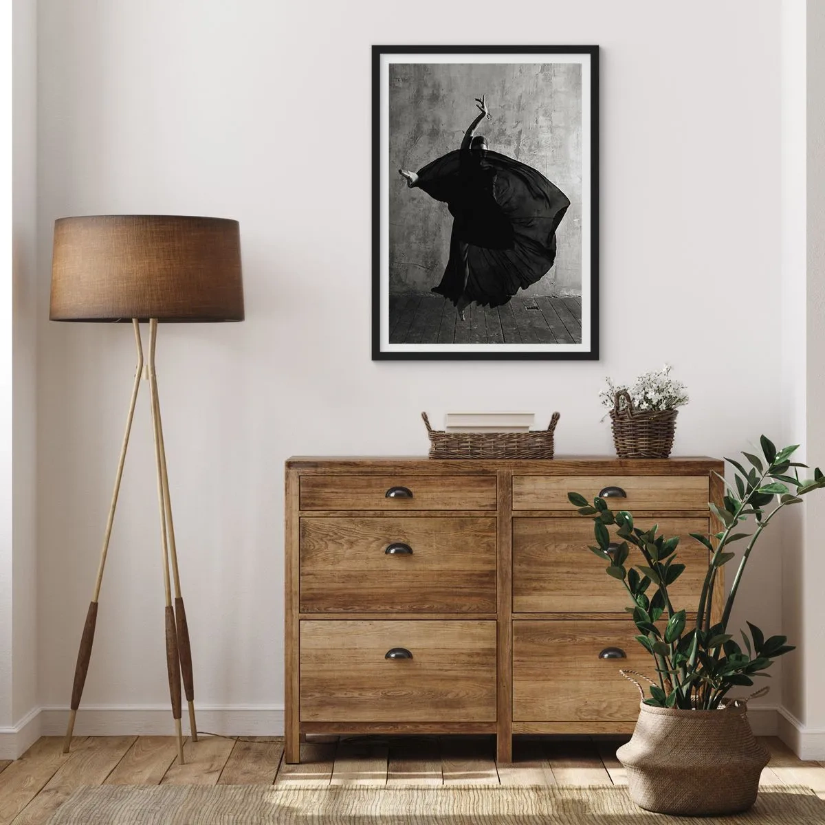 Plakat i sort ramme - Passioneret bælte - 40x50 cm