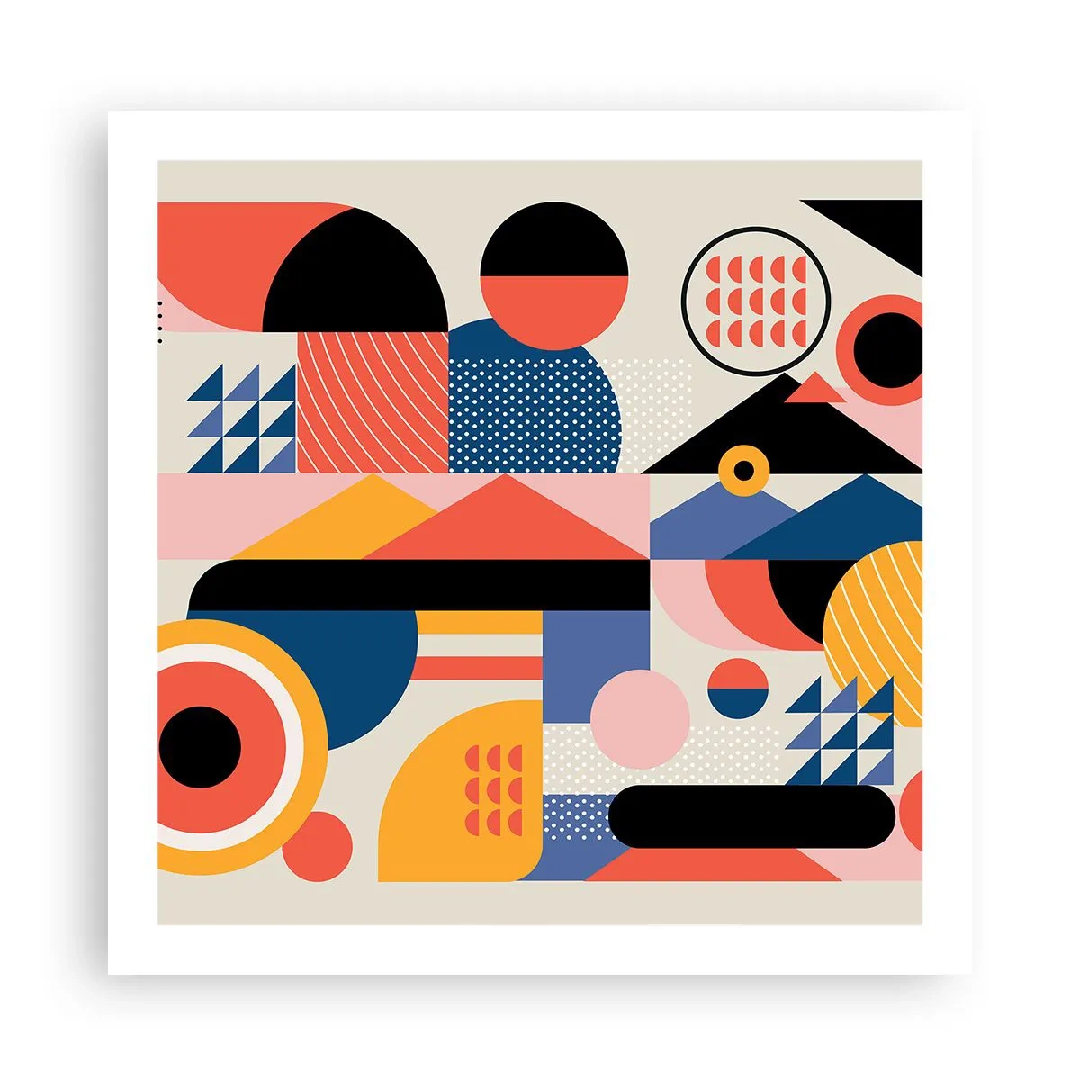 Plakat - Komposition: Leg - 60x60 cm